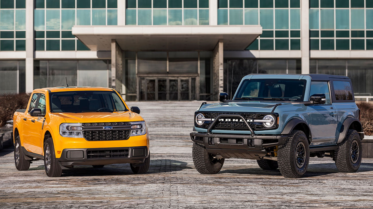 PREFERIDAS POR LOS CLIENTES, LAS TOTALMENTE NUEVAS FORD BRONCO Y MAVERICK GANAN LOS PREMIOS NORTH AMERICAN UTILITY AND TRUCK OF THE YEAR